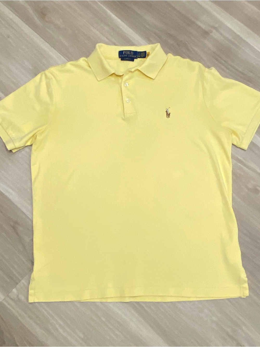 Ralph Lauren Men’s Pale Yellow Polo Shirt Golf
